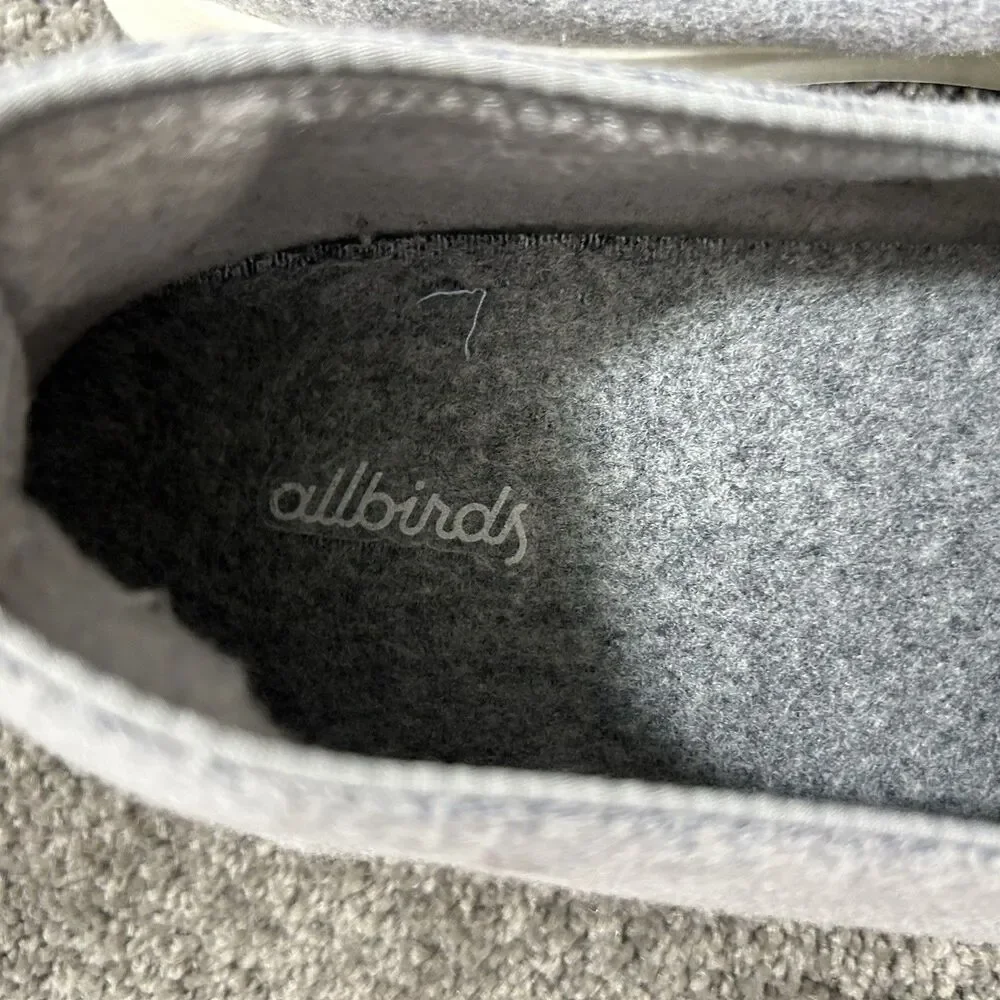 Allbirds Wool Loungers WL Mens Sz 11 Gray Woven Casual Slip On Loafer Shoes Used